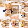 Dress Hoodie Teddy Bear Keychain Plush Toy Stuffed Doll Bag Decoration Gift