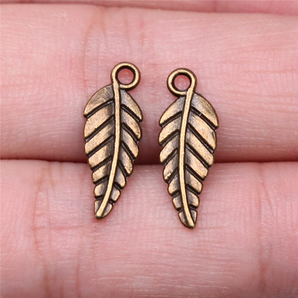 20pcs Plant Tree Leaf Charms DIY Retro Jewelry Bracelet Necklace Charms Pendant For Jewelry Making