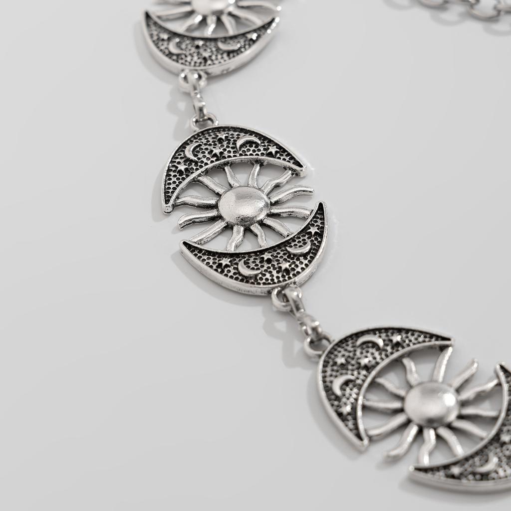 Halloween Dark Cross Skeleton Waist Chain Body Chain Star Sunflower Body Chain Female