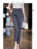 Woodpecker 2025 High Waist Spring/Autumn Straight-Leg Cigarette Pants for Women