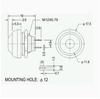 PBS-33B Waterproof 12mm Momentary Power Button Switch - Self-Resetting, No-Lock, Round Design