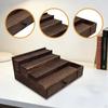 Men Countertop Organizer Perfume Display 4 Tier Father Gift Shelf Wood Storage Rack for