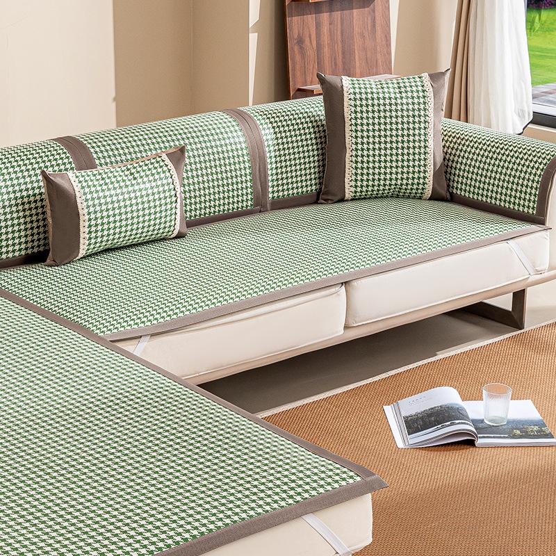 Cold Rattan Cushion Sofa Cushion In Summer  New Non-Slip Thickened Sofa Mat Sofa Cushion Cover Cross-Border