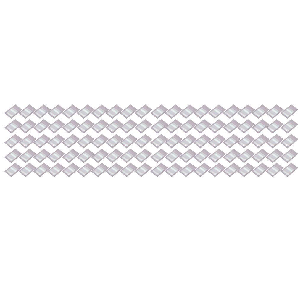100pcs Resealable Odor Proof Pouch Holographic Smell Proof Packaging Bag with Clear Window for Lip Gloss