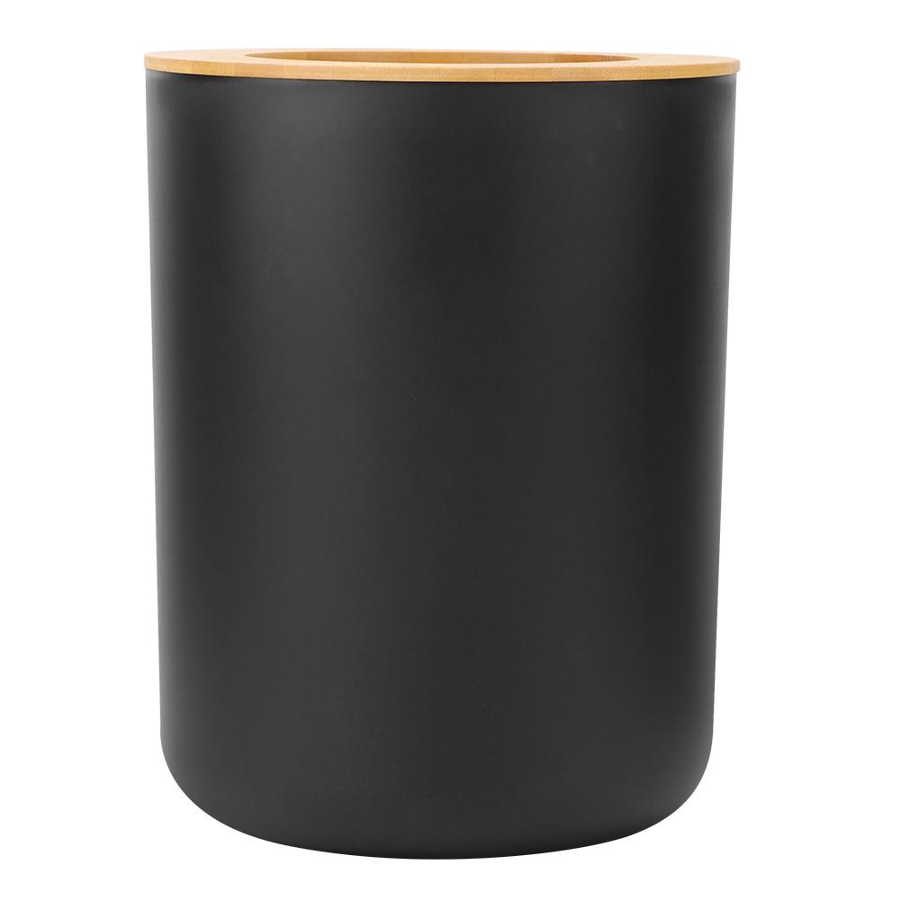 6-teiliges/Set Haushalts-Badezimmer Seifenschale Zahnbürstenhalter Spülbecher Lotionflasche Zubehör-Set Schwarz