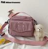 Fashion Satchel Corduroy Handbags Student Totes Messenger Bag Shoulder Bags