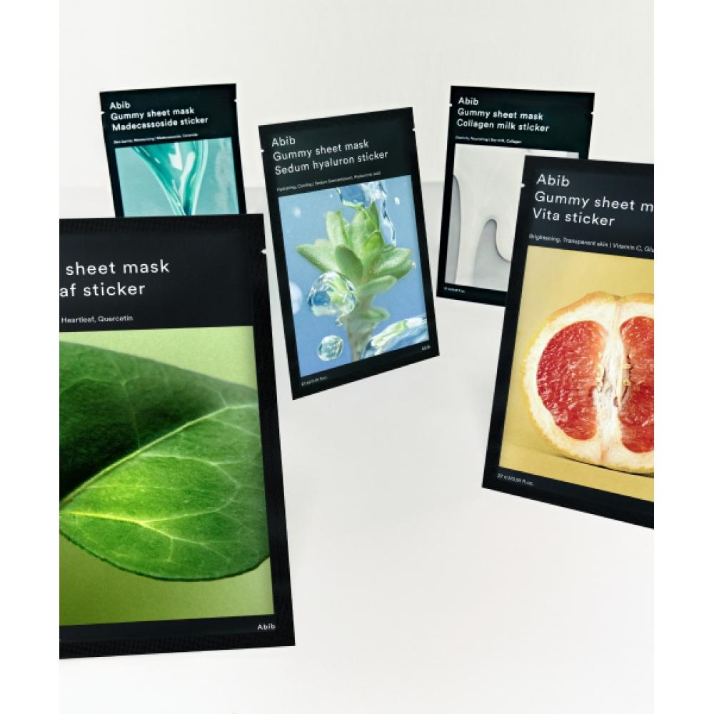 Abib Gum Ddakji Sheet Mask Sticker 5 Sheets 5 Types 5 Vita stickers