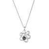 100 Languages 'I Love You' Pet Paw Projection Necklace for Women - Micro-engraved Image On Collarbone Chain