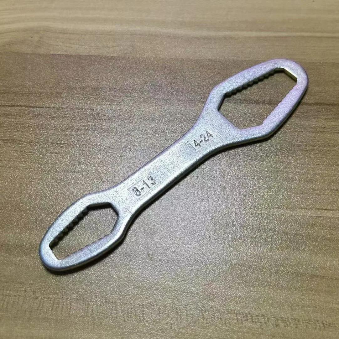 Multifunctional 8 To 24 Black Double End Box Wrench Hexagon Double End Solid Wrench Screw And Nut Tool Bicycle Repair Equipment