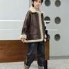 Boys' Fleece-Lined Jackets for Fall/Winter: Children's Thickened Faux Lambswool Jackets
