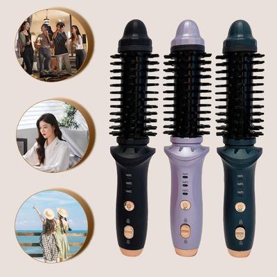Cordless Styling Curling Brush 3 Temp Settings Curling Brush Iron for Men and Women