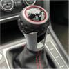 Leder 12mm 5 6-Gang Schalthebelknauf Schalthebelmanschette Stiefel Kompatibel Mit VW Passat B6 Golf 7 Mk7 GTI GTD 2013-2018 Autozubehör(6 Geschwindigkeit)