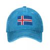 Island Island Flagge Baseballkappe Sonnenschutz Golfbekleidung Schaumstoffparty Hut Trucker-Mütze Baseball Für Unisex Damen