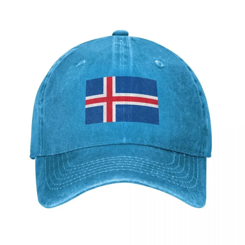 Island Island Flagge Baseballkappe Sonnenschutz Golfbekleidung Schaumstoffparty Hut Trucker-Mütze Baseball Für Unisex Damen