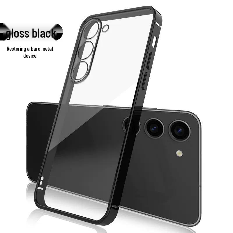 Samsung S25Ultra Electroplated Fine Hole Clear TPU Case - Ultra-Thin Soft Protective Cover