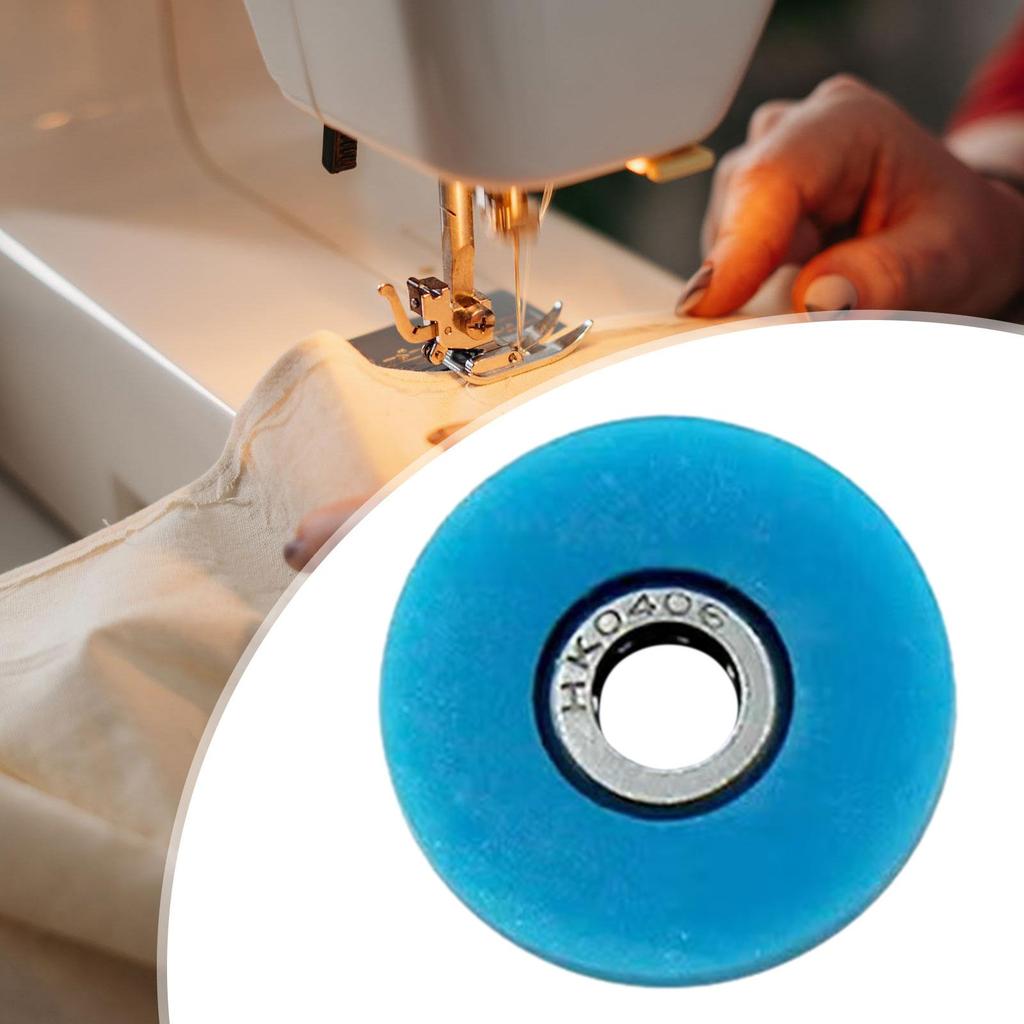 Roller Presser Foot Auxiliary for Thick and Thin Fabric Universal Rubber Wheel Presser Foot for Sewing Machine