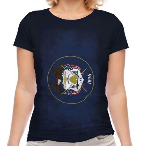 

Utah Faded State Flag Women T-Shirt Utah T-Shirt M