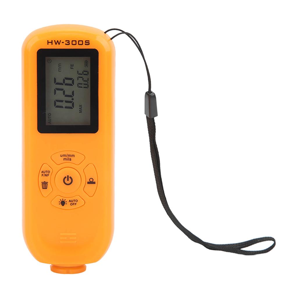 Paint Coating Thickness Gauge Depth Meter 3 Units Um Mm Mils for Manufacturing Vertical Screen
