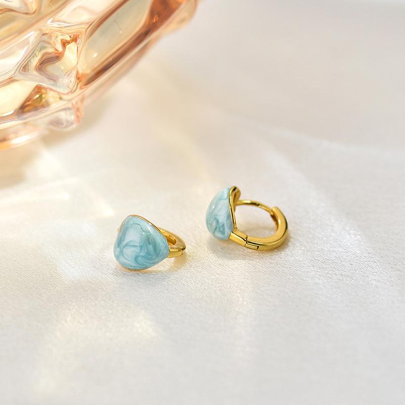 

Серьги-кнопки Love Ear Buttons для женщин, красочные, милые и симпатичные, универсальные, модные, индивидуальные, персиковые серьги