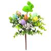 New Foam Eggs Tree Branch Colorful Simulation Painting Foam Egg Artificial DIY Easter Egg Bouquets Festival Party