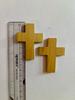 2 Pc Wood CROSS Pendant, Jesus Christ, Wooden Locket Handmade, 6 Cm, Handcarved, Christianity, Unisex for Men and Women, 7