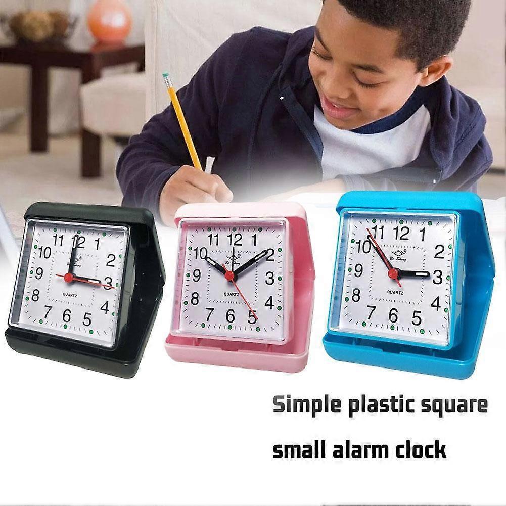 Alarm Clock Portable No Tick Snooze Silent Small Bedside Clocks