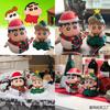 Adorable Crayon Shinchan Christmas Snowman Character Figurine For Desktop Decoration