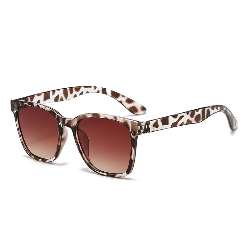 

Retro 2024 Classic Vintage Square Sunglasses Women Oversized Sunglasses Women Men Retro Leopard Luxury Sun Glasses UV400
