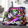 Customiz Name Personality Harley Quinn and the Joker Blanket Soft &Warm Sofa Office Bed Travel Lunch Break Blanket, Gift Suitable All Seasons