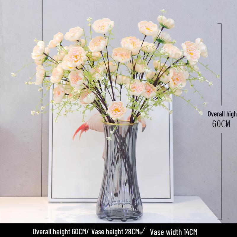 Elegant Azalea Artificial Flower Arrangement for Living Room Dining Table Decor