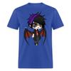 Cute Chibi Style Kawaii Anime Vampire Boy Red Wings T-Shirt Size S-6XL