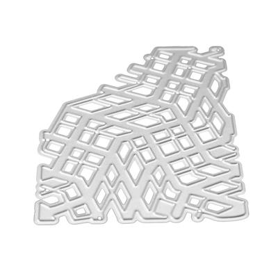 Nepravidelný rámeček mřížky dekorace kovová stříbrná šablona ražba vyřezávací zemřít pro diy scrapbooking papírové album karty výrobu