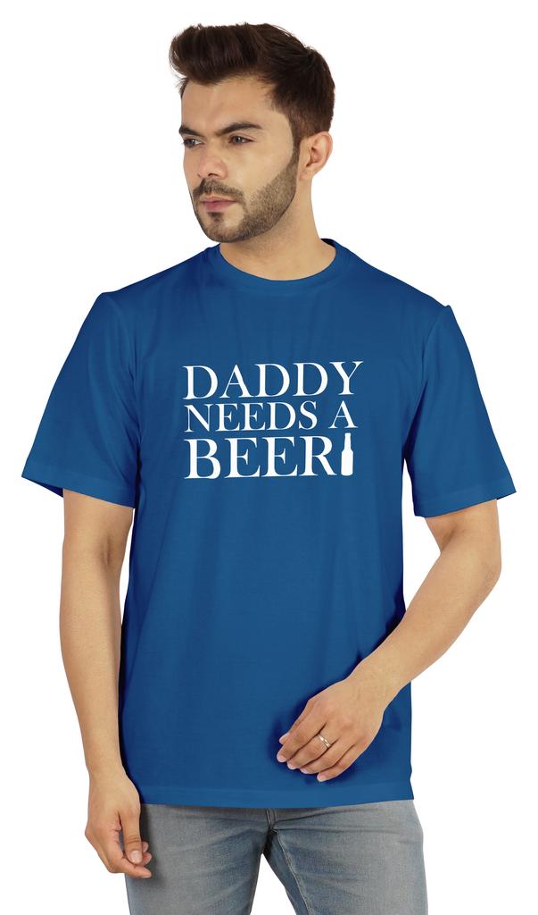 Inkmeso Graphic Tshirt For Men  s   Daddy Needs A Beer   Funny Quotes Dad  s Drinking Tee
