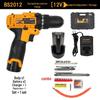 12-16V Wireless Handheld Electric Drill & Screwdriver with Lithium Battery
