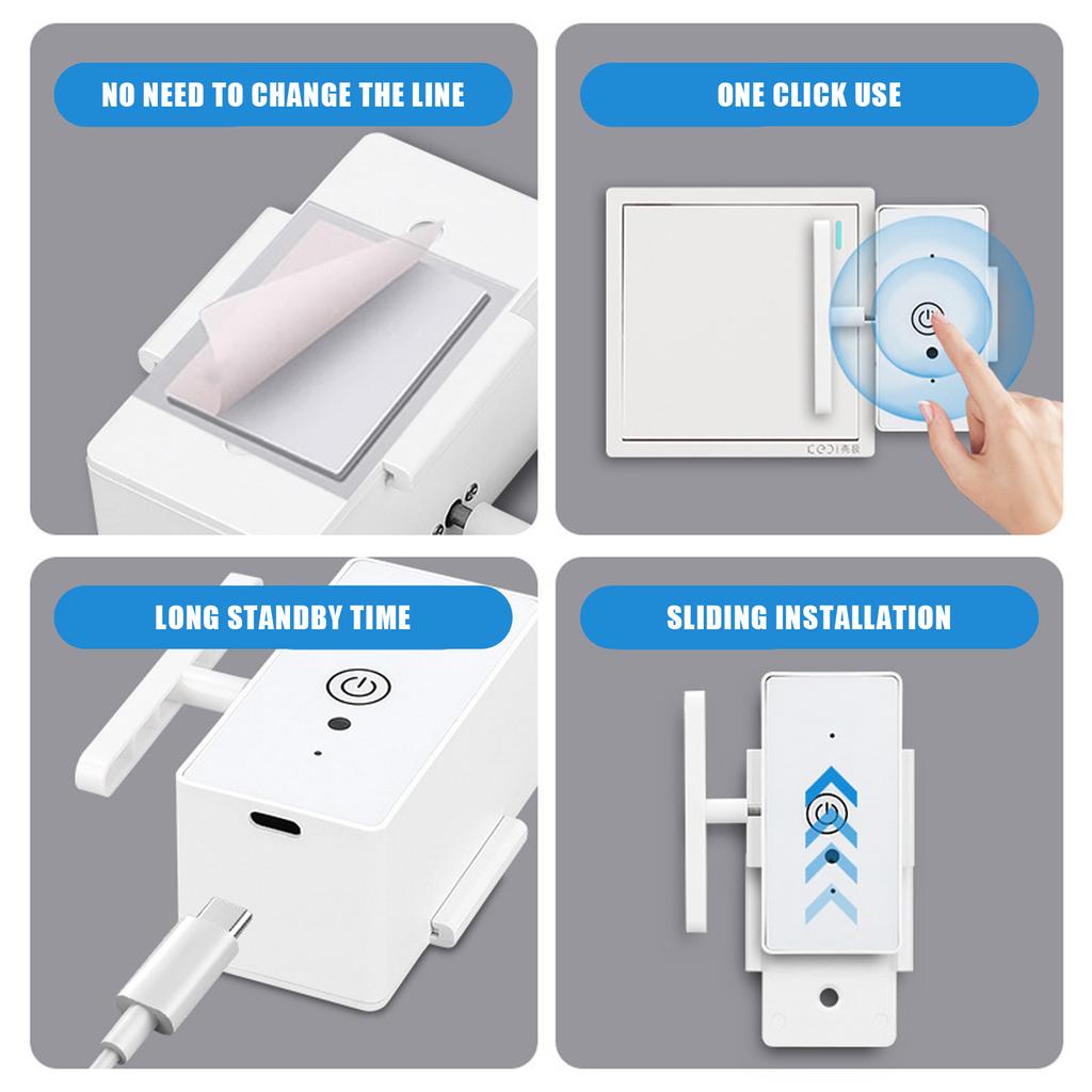 Remote Controlled Light Switches Set Without Wiring Required Easy Installation for Bedroom Living Room and Kitchen