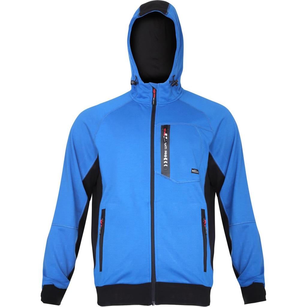 Blue and Black Hooded Zipper Sweatshirt, "", Ce, Lahti