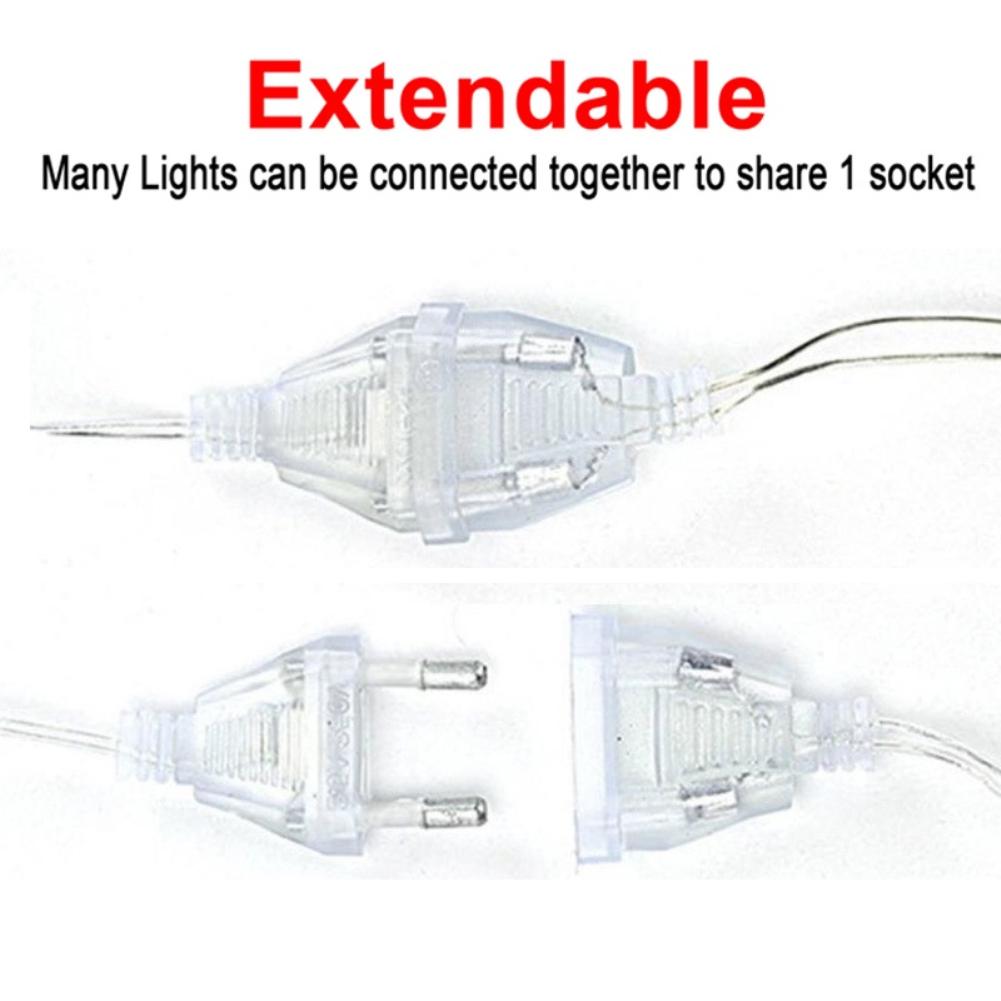 LED řetězová světla 3,5 m 96 LED Girlandové světlo Vodotěsná pohádková světla na vánoční svatbu party dekorace