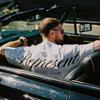 Trendy Brand Represents Retro Cursive Alphabet Short Sleeve Loose Couple Men's and Women's T-Shirt Half Sleeve