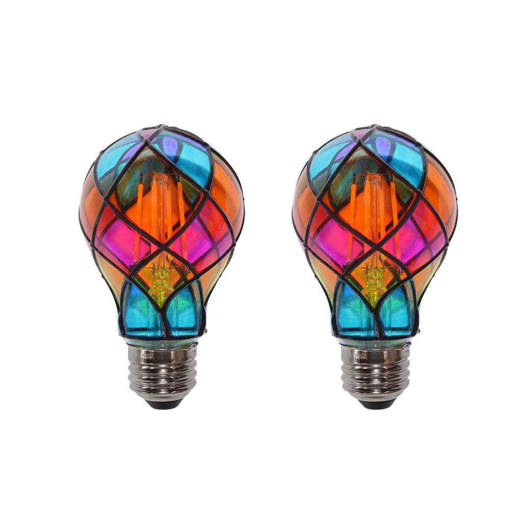 Unique Decor Piece: Hand-painted Bulb Becomes A One-of-a-kind Decorative 2PC