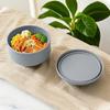 Multifunctional Silicone Meal Container Dishwasher Safe Freezers Friendly Spill Proof Design 300ml/700ml Thin Profile