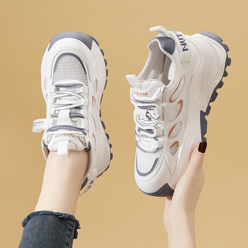 Hong Kong style platform sports style daddy shoes women's spring and summer ins trend new niche versatile casual and comfortable shoes