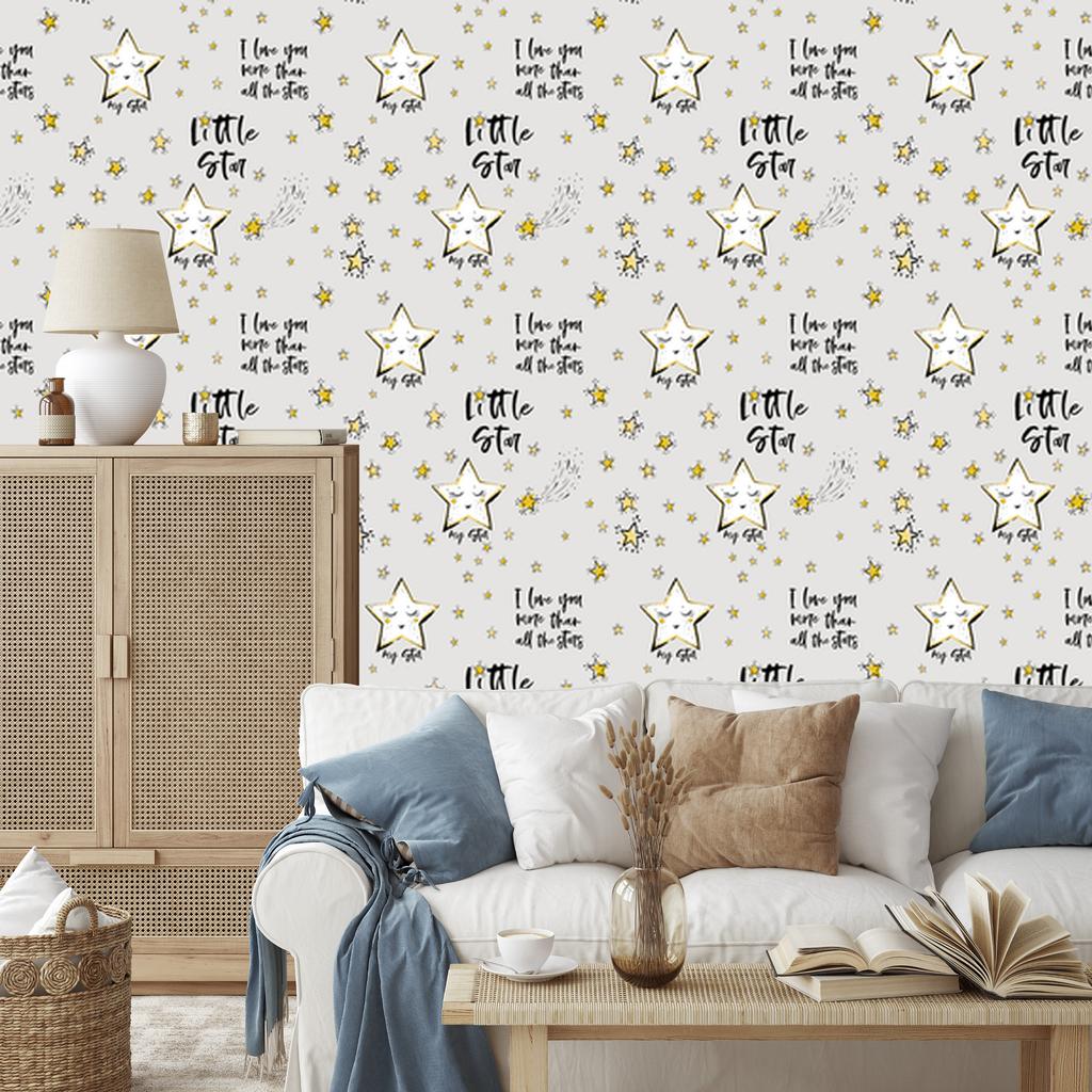 Stars Wallpaper for Living Room and Bedroom 50x1000