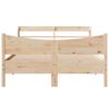 Solid Wood Bed with Headboard 150 X 200 Cm Pine