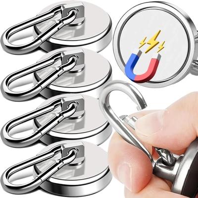 10/1ks Silné neodymové magnetické háčky Magnetický háček otočná o 360° Kuchyň Koupelna Závěsné věšáky Lednička sání