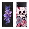 Witch Girl And Cat Case for Samsung Galaxy Z Flip 6 Flip 5 4 3 5G Black Cell Phone Cover Z Flip 5 Luxury PC Shell Coque