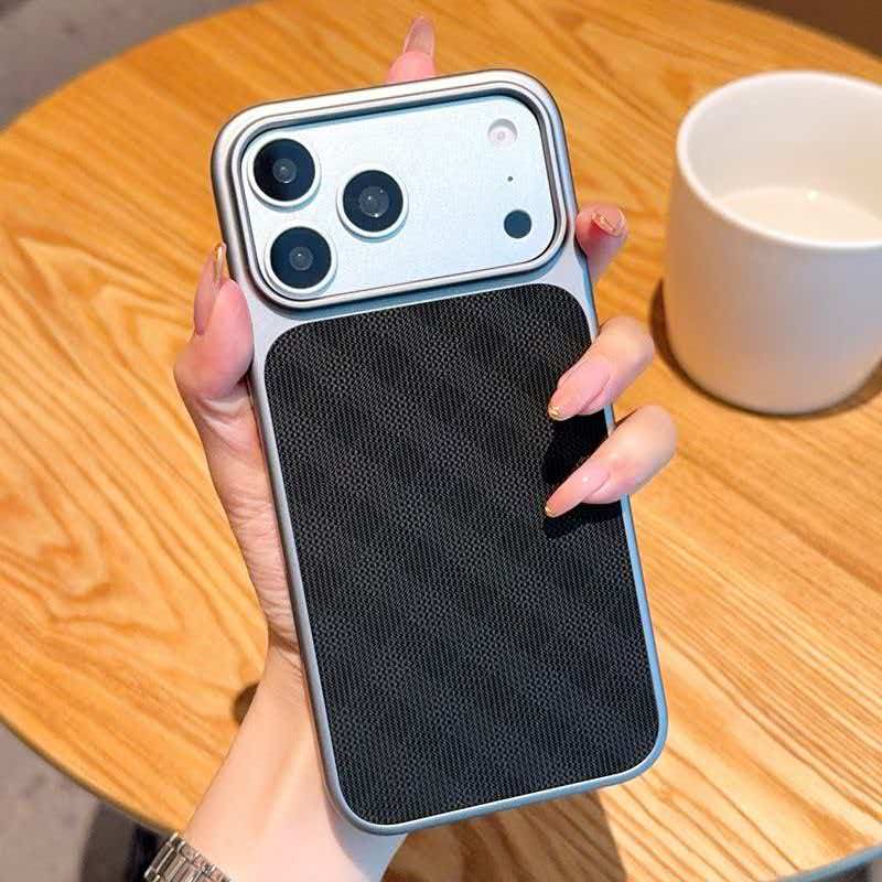 For Iphone 15 16 17 Pro Max Air Phone Case Woven Pattern Protective PC Hard Shell Shockproof Back Cover