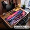 Sunset Landscape Theme Custom Mouse Pad Personalized With Name Text Customized Desk Mat For Office Home Decor