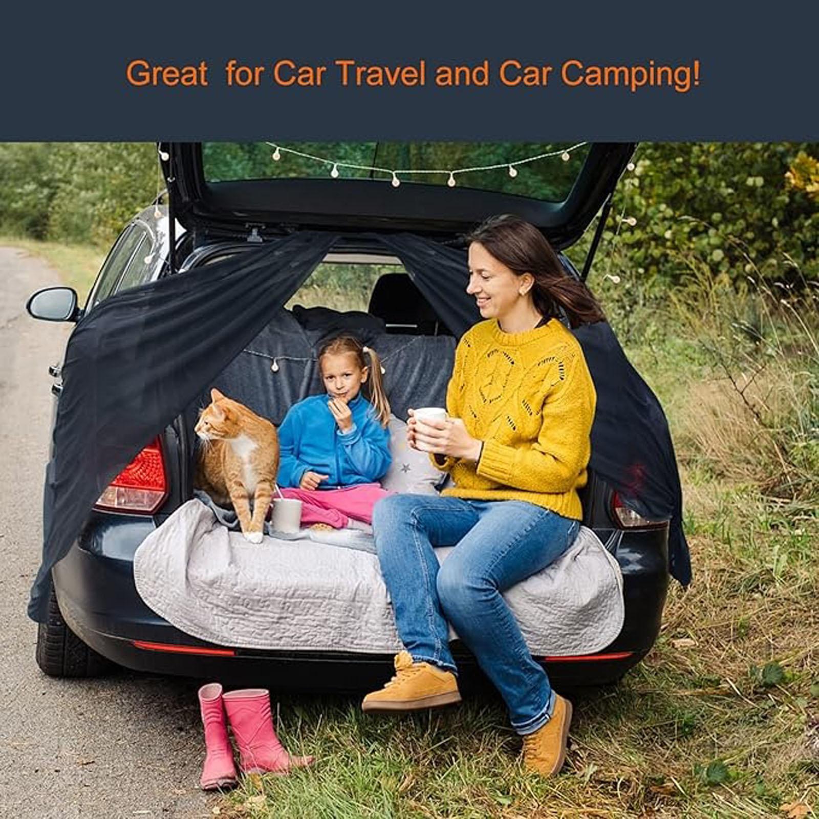

Car Mesh Screen for SUV Van, Breathable Magnetic Car Screen for Tail Gate Camping Gear Accessories One Size