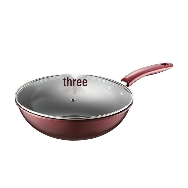 DESLON Fine Iron Non-Stick Wok Set