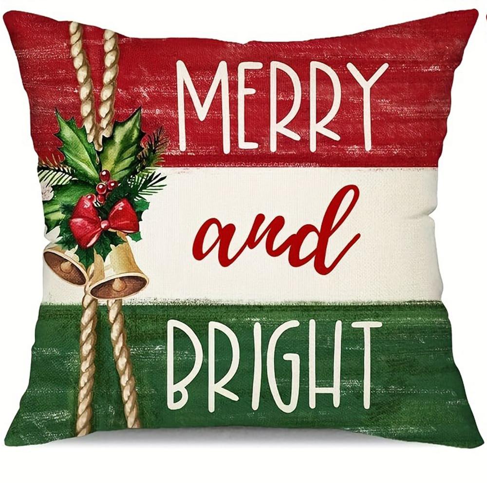 

Merry Christmas decoration pillowcase Snowflake tree Print pillow cover Sofa Cushion suite room home Decoration New Year Gift 16x16Inch